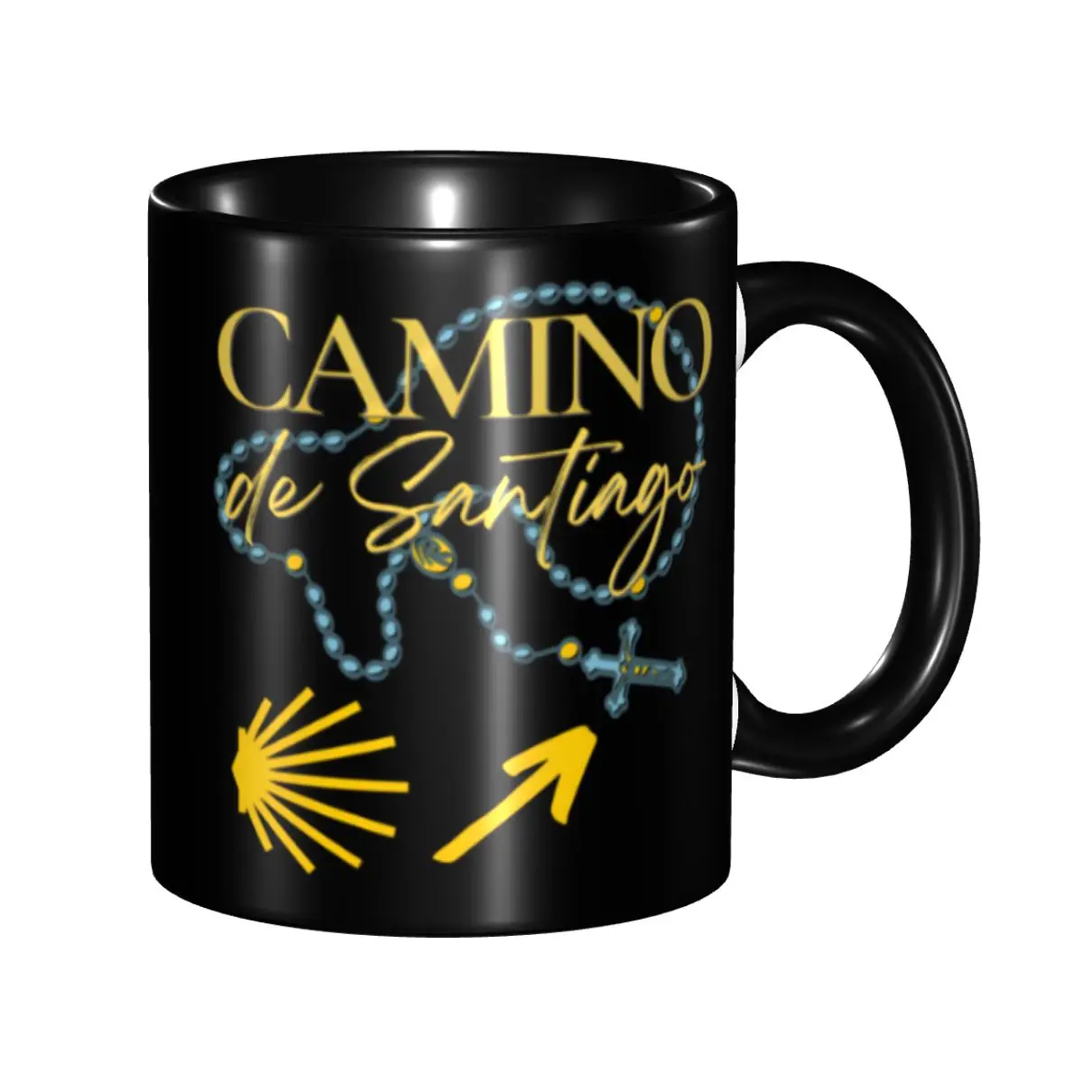 Tazas de Café Personalizadas Buen Camino De Santiago, Tazas de Cerámica DIY El Camino de Santiago para Té y Leche