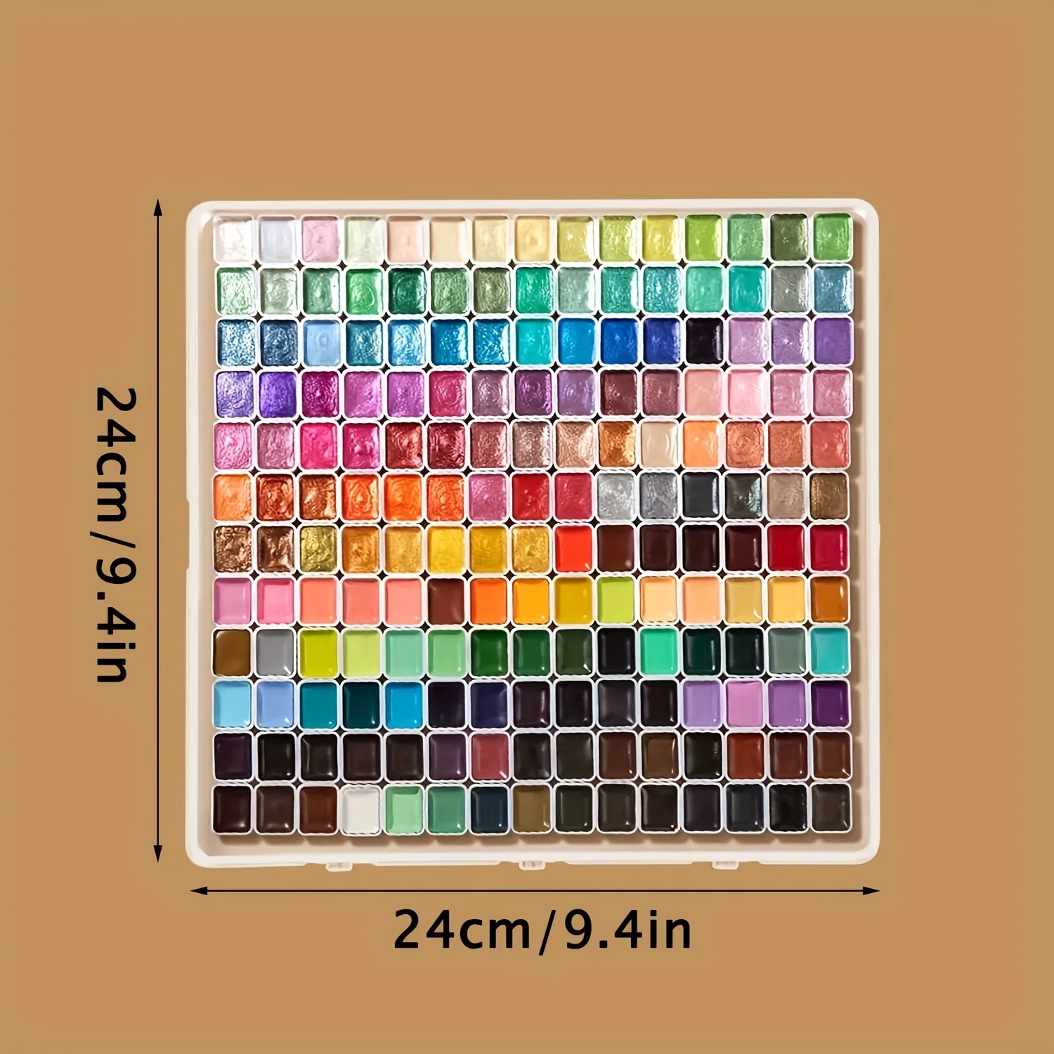 180-Farben-Metallic-Aquarellfarben-Set, tragbar und leicht, hochfestes Pigment, Sternenhimmel, für Künstler und Profis – Detail 2