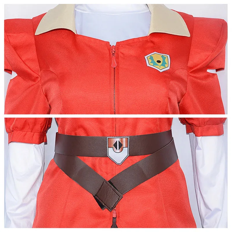 Sky06 Anime She-Ra Cosplay las princesas del poder Adora uniforme rojo abrigo rojo pantalón para cejas cinturón Halloween carnaval traje Costu66liU &