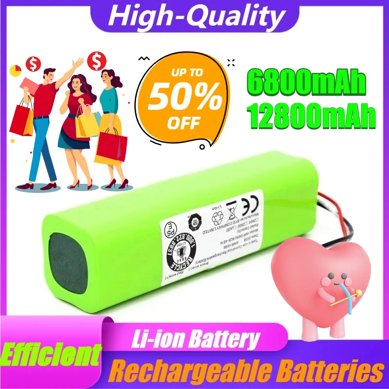 

14.4V 6800mAh 12800mAh Lithium-ion Rechargeable Battery Pack for XiaoMi Lydsto R1