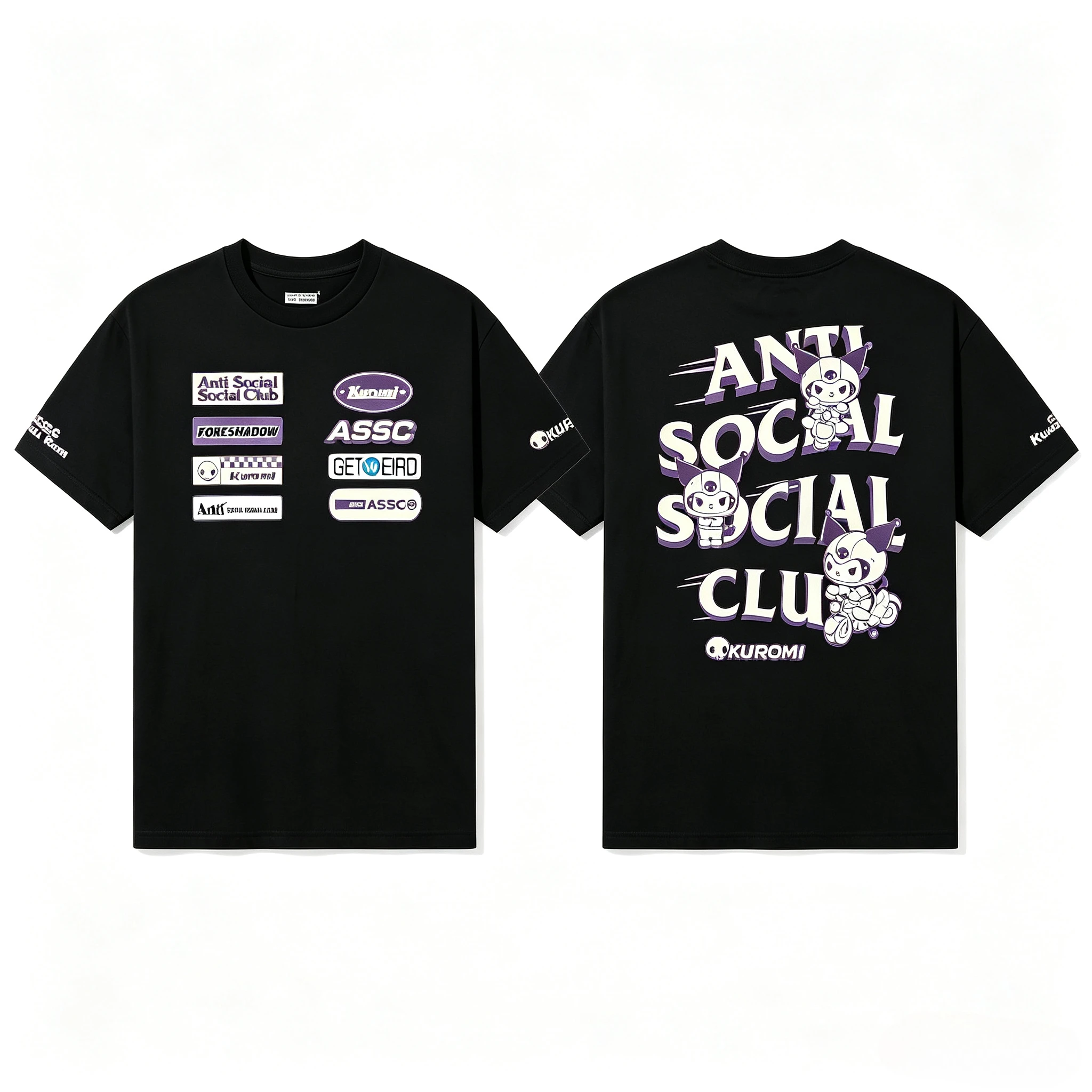 Men'S Fashion X - Unisex Streetwear T‑Shirt ASSC X Sanrio