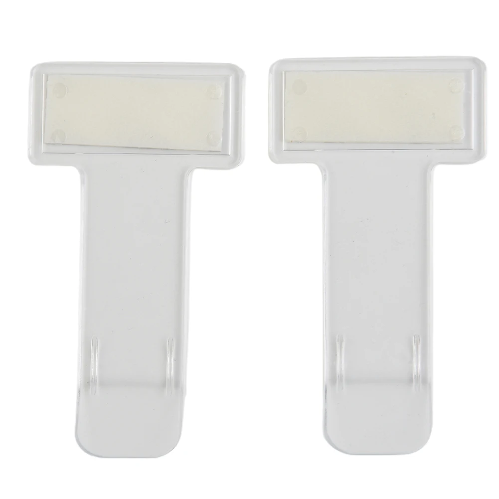 الزجاج الأمامي سيارة وقوف السيارات تذكرة 2 قطعة اكسسوارات 2 قطعة تذكرة وقوف السيارات كليب البلاستيك حامل التذاكر كليب 7.4X3.95X0.1 سنتيمتر