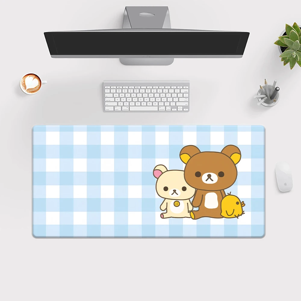 Rilakkuma Cute Mouse Pad Keyboard Gaming Accessories Mouse Mats Game Office Computer PC Gamer Laptop Desk Mat table mat