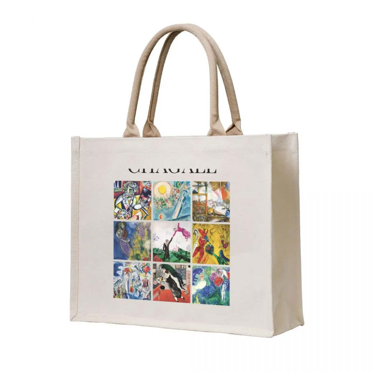 

Chagall - Collage Tote Bag Women's shopping bag personalized tote Women's handbag Woman shopper bag