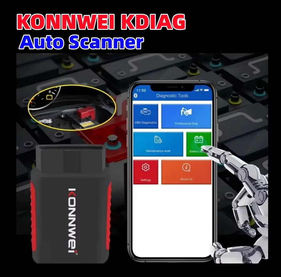 KONNWEI KDIAG Full System OBD2 Car Diagnostic Tool Reset SAS EPB Service ECU Programmer Auto OBDII Scanner pk Thinkdiag THINKCAR