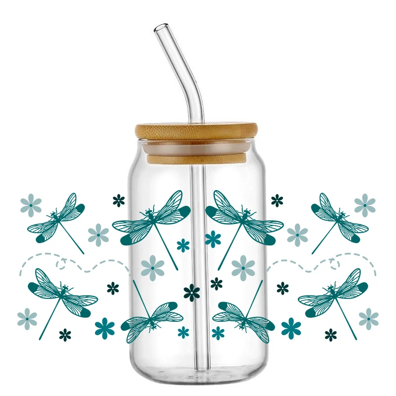 

Cute Animals 16OZ UV DTF Cup Wraps Transfer Sticker For Glass Libbey Can Bottle Selfadhesive Washable DIY Custom