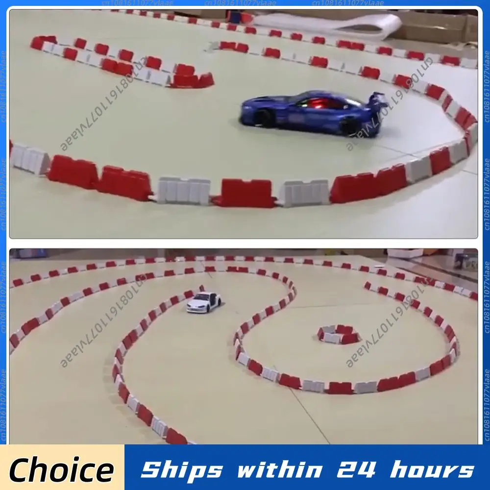 RC Car Field Fence Set Road Barrier Mini RC Drift Racing Car Track Set Drift Track for 1/14 1/16 1/18 1/24 1/28 Mini RC Car