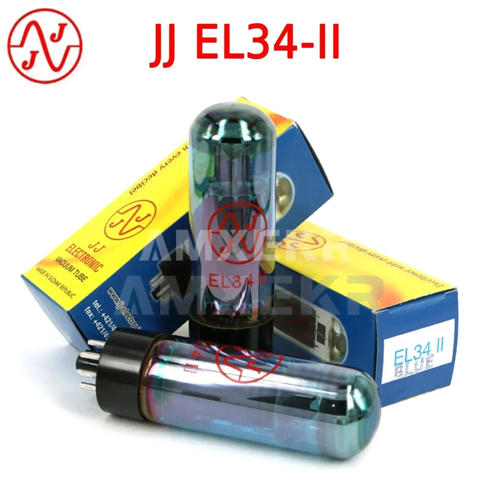 

JJ EL34 Vacuum Tube Audio Valve Replace EL34-TII 6CA7 6P3P EL34 Power Tube DIY Amplifier Factory Test And Match