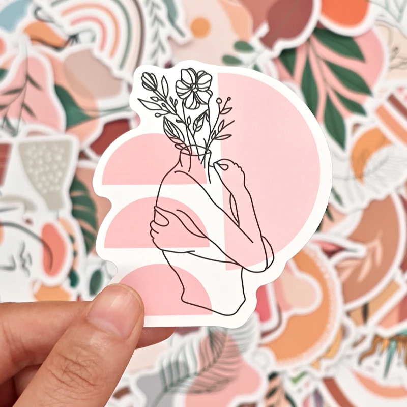 

100 шт. винтажные вдохновляющие наклейки в стиле бохо, мотивационные эстетические наклейки для ноутбука, телефона, бутылки с водой, граффити, персонализация