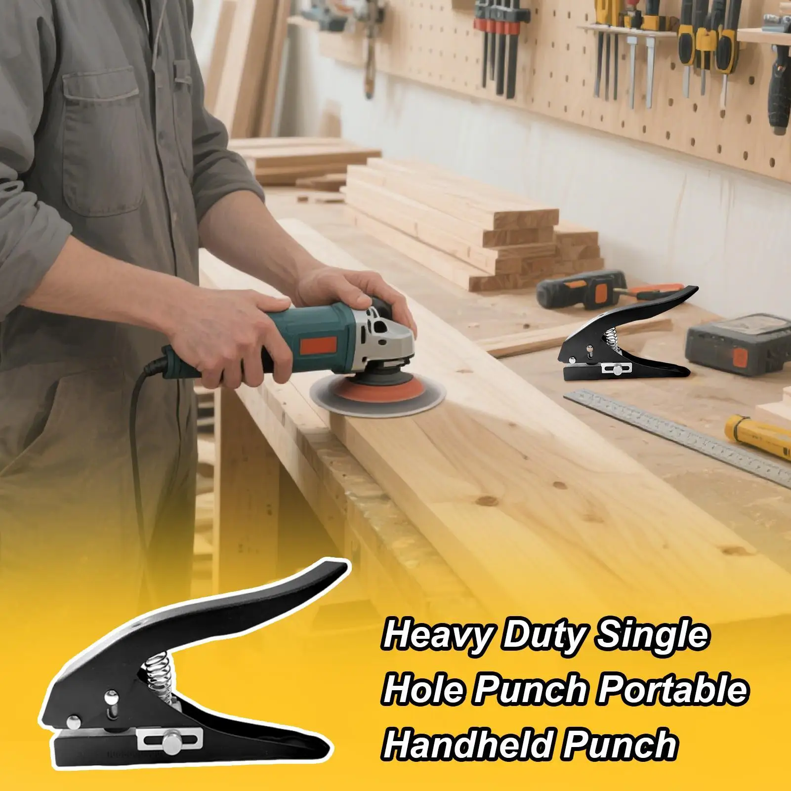 Hole Puncher Paper Hole Puncher Single Handheld Repair Craft Tool For Scrapbook Tags Paper Cardboard Thin PVC Sheets Label Cards