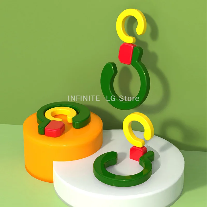 Multifunctional Colorful Two-end Universal Hook 360 Degree Free Rotation Foldable S Hook Closet Crossbar Punch-free Hook