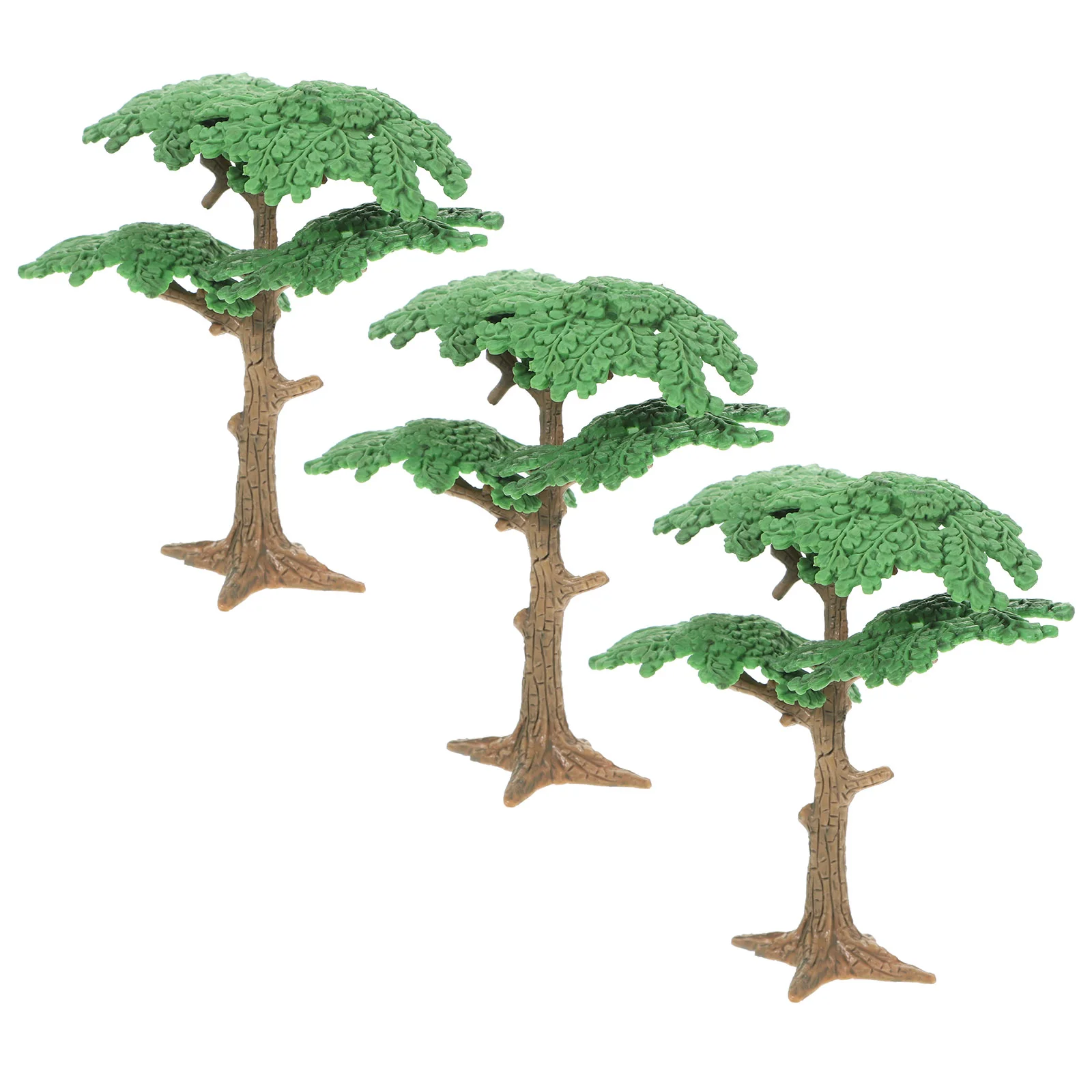 

3 PC Tree Decor Cypress Model Cake Realistic Micro Landscape Ornament Garden Scenery Pine