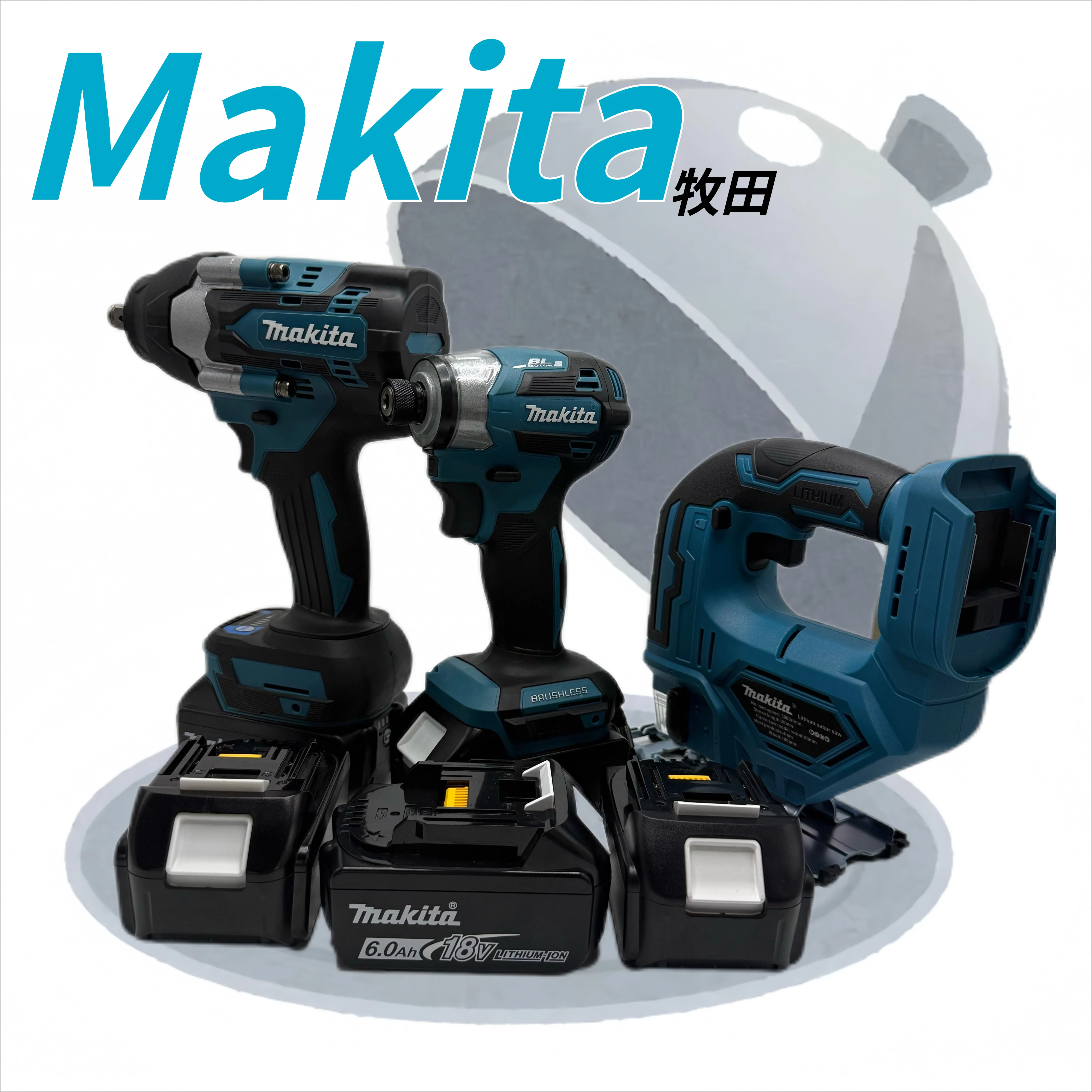 

100% Original New 18V Makita High Power 5Ah 6Ah 9Ah Battery+Charger, Professional Lithium Battery For DDF487 Cordless Drill