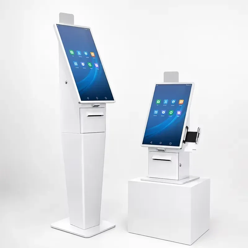 21.5 Inch Interactive Self Service Payment Kiosk Automatic Touch Screen Self Ordering Equipment for Retail Store