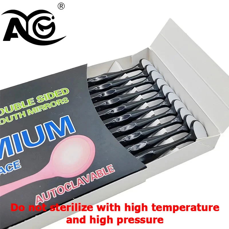 1Box AG Dental Mouth Mirror Premium Front Surface Exam Reflector Double Sided Oral Mirrors Dentist Instrument Tool