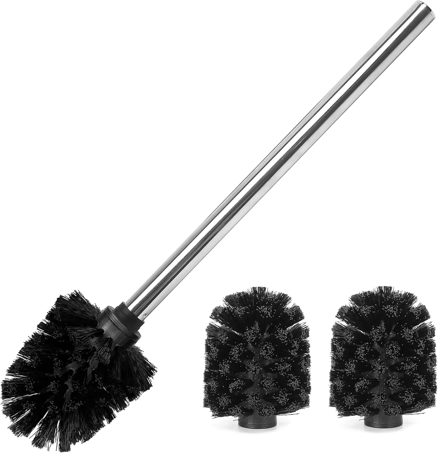 

3 сменных щеток для унитаза, 1 набор ручек, насадки для чистки, держатель для чаши в ванной, простой угол, без сборки, антикоррозийный