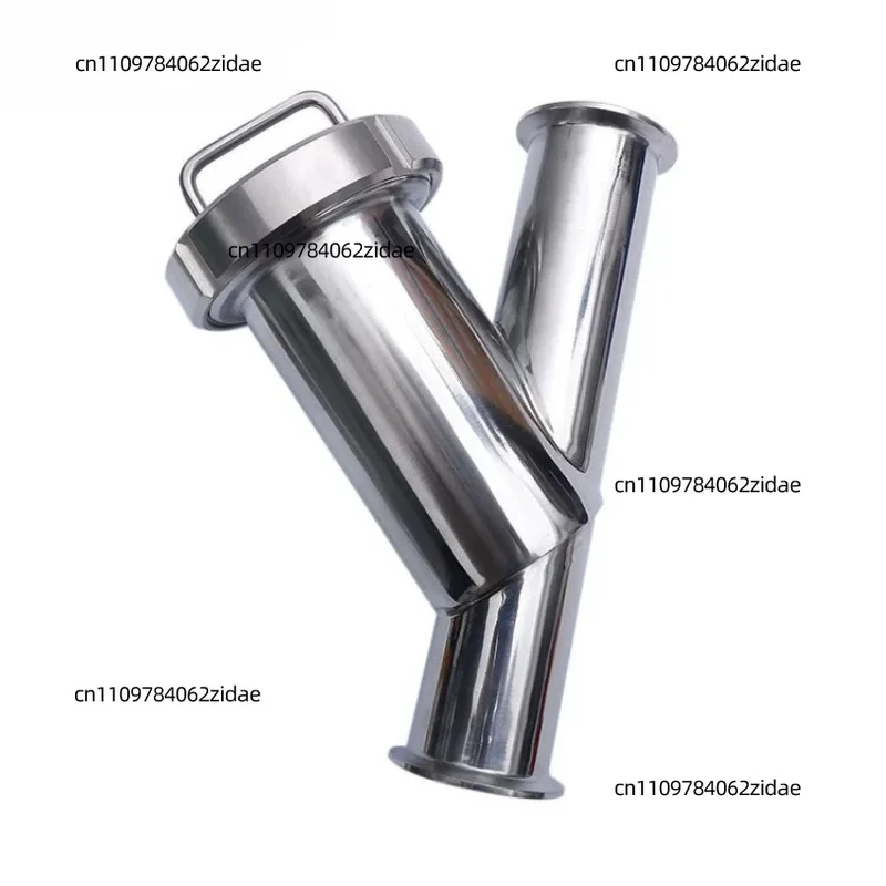 For Sanitary 304 Stainless Steel Tri Clamp Y Type Strainer Quick Open Pipe Filter