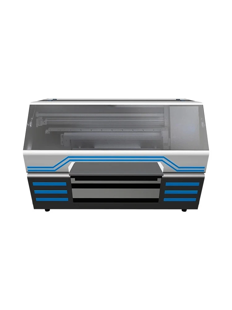 Printer Small Flat Clothes T-shirt Fabric Leather Pattern Printing Machine Acrylic Ceramic Glass Metal