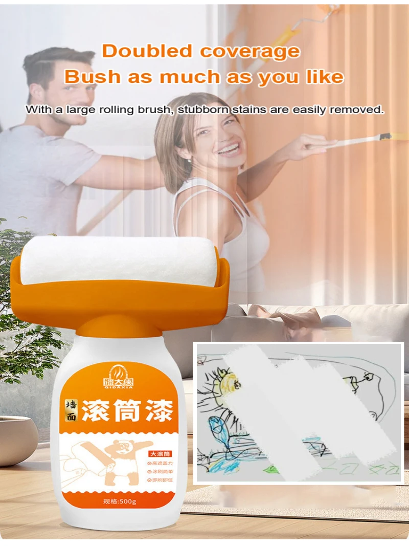 White household wall paint waterbased latex paint repair paint odorfree roller paint wall paint