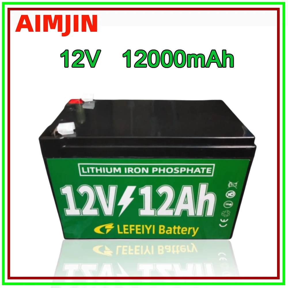 

12V 12Ah LiFePO4 phosphate battery , For power supply of electric vehicles, solar street lights, and other equipment