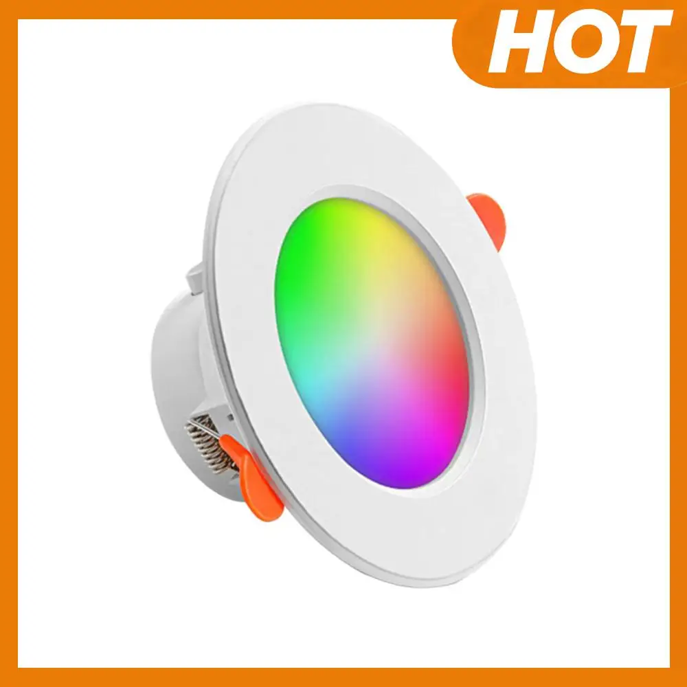 

10W Smart LED Downlight Bluetooth-Compatible Recessed Ceiling Lamp Dimmable Recessed Down Light 2700K-6500K for Home Lighting