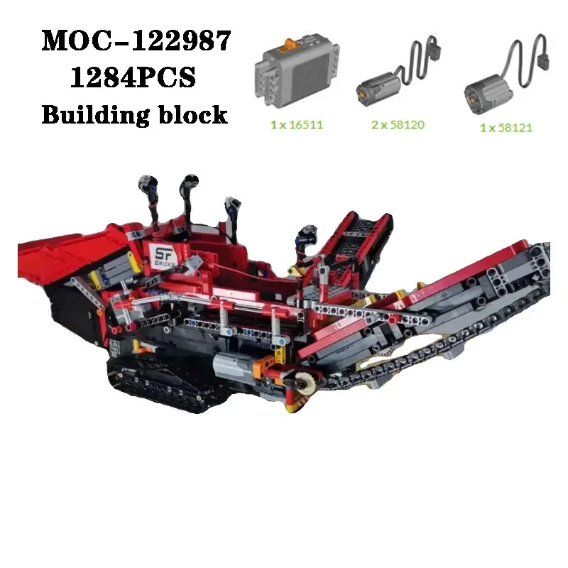 

New MOC-122987 Mobile Screening Machine Spliced Building Block Model Adult and Children's Toys Puzzle Birthday Christmas Gift