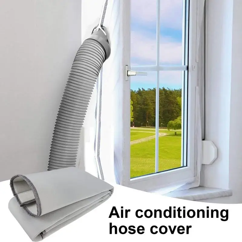 Insulated AC Hose Cover Oxford Cloth Composite Weatherproof AC Hose Cover  Improves Universal Fit For Portable Air Conditioners