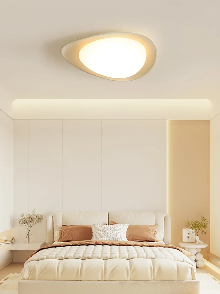 Tonia Ceiling Lamp Nordic Cream style light minimalist green lamps for Bedroom semi flush mount light Foyer hall ceiling light