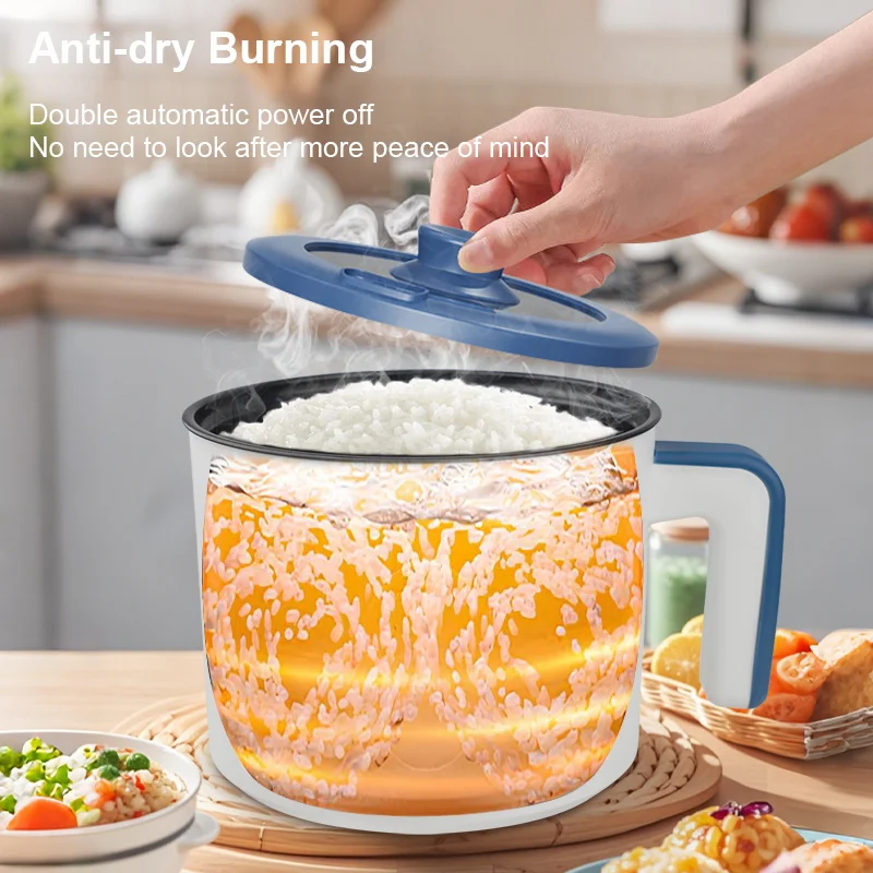 وعاء طبخ الأرز الكهربائي طبقة واحدة مزدوجة ذكي التلقائي المنزل طباخ مطبخ صغير 220 فولت/الاتحاد الأوروبي التوصيل متعدد الطباخ على البخار الأرز P