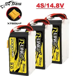 HOT TATTU R-LINE 3.0 120C 2000mAh 14.8V Lipo Battery With XT60 For RC Helicopter Quadcopter FPV Racing Drone Parts 4S BATTERY