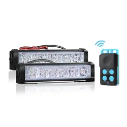 Led Strobe Light Flashing Grille Car Emergency Light 6 LED Warning Light Police Lights for Car Truck Strobe Led Light 12v 24v