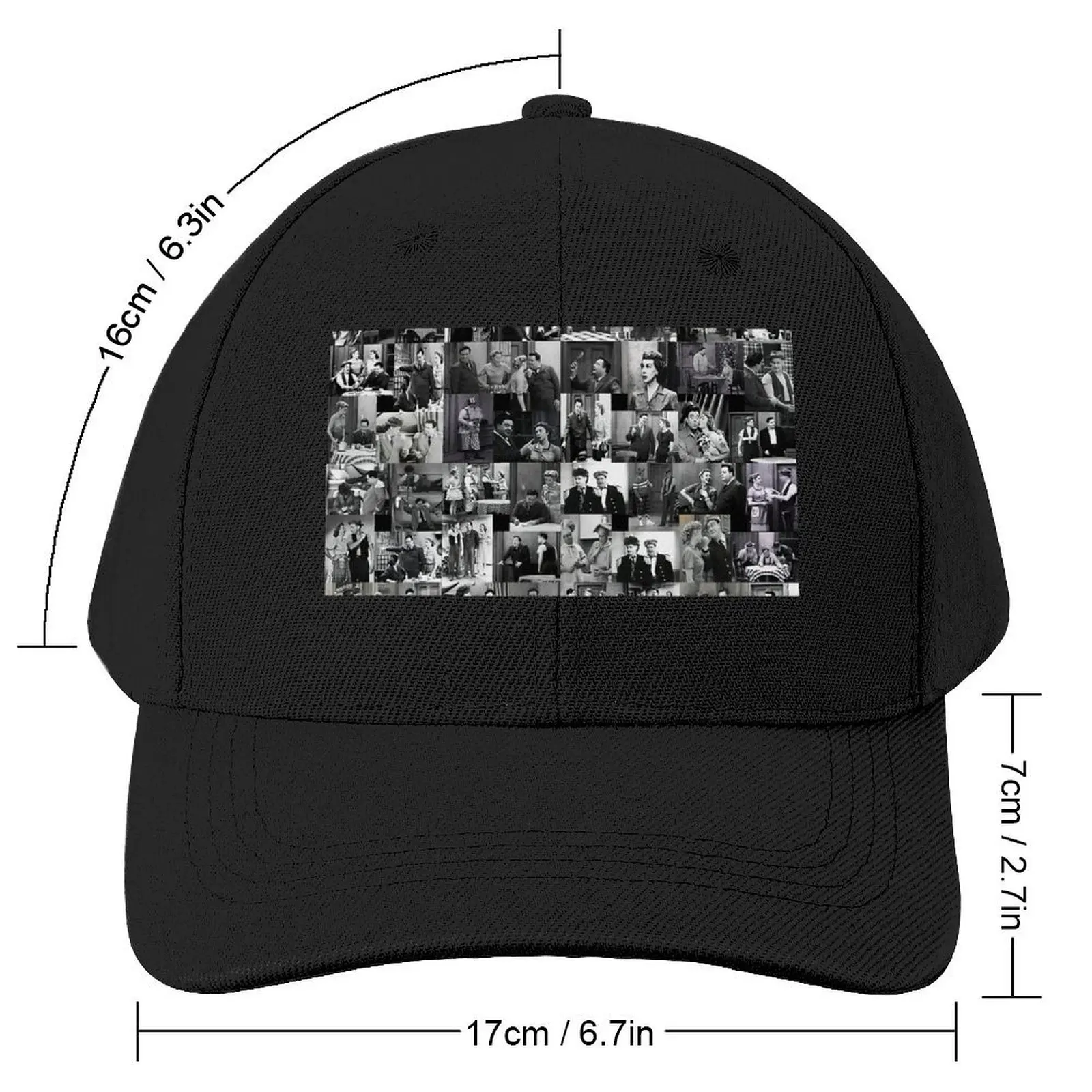 The Honeymooners - Black and White Baseball Cap Luxury Man Hat Designer Hat Women's Beach Men's