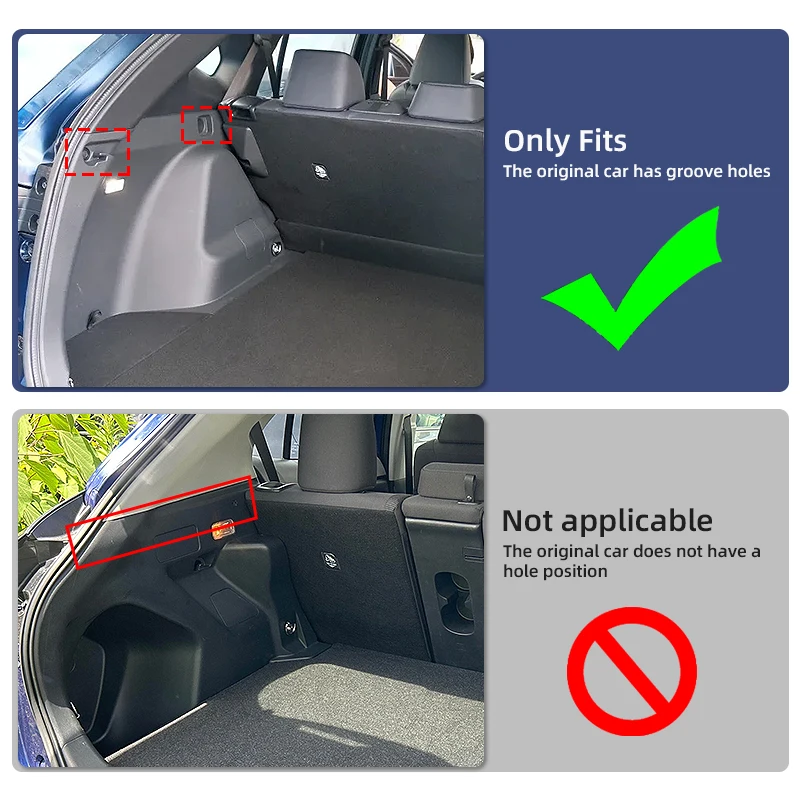 For 2023 Toyota YARiS CROSS Cargo Cover Trunk Retractable Parcel Rack Waterproof Shield Privacy Cargo Cover Auto accessories