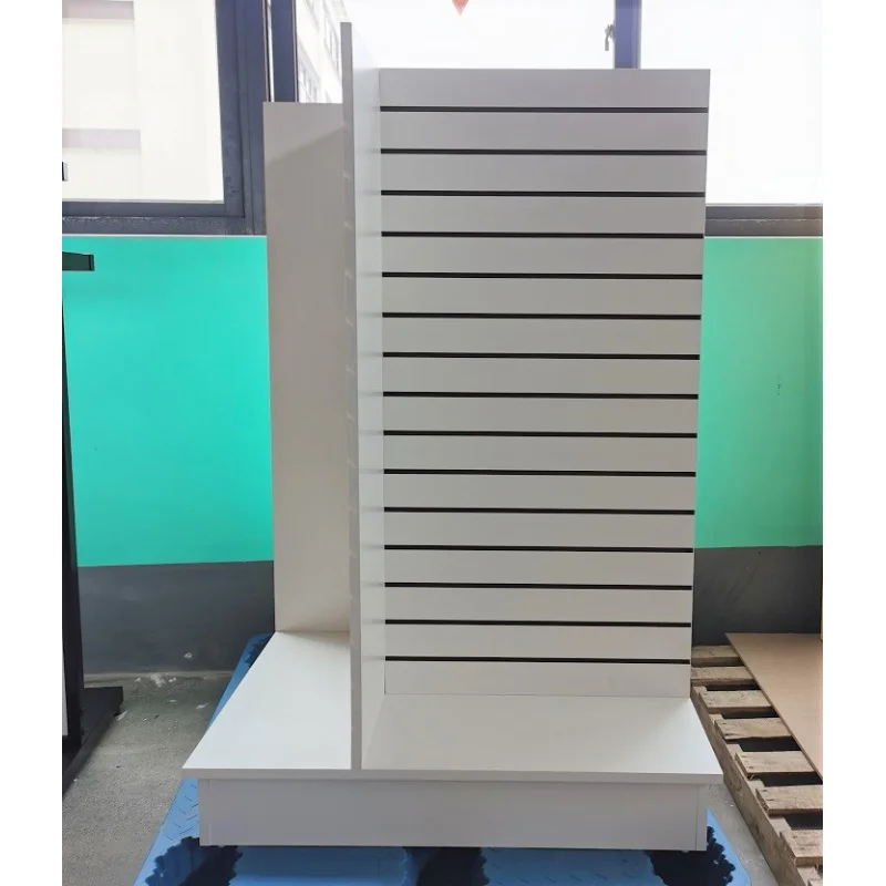 Custom.Outlet Store تركيبات الملابس متجر الخشب جندول القماش Slatwall عرض رفوف