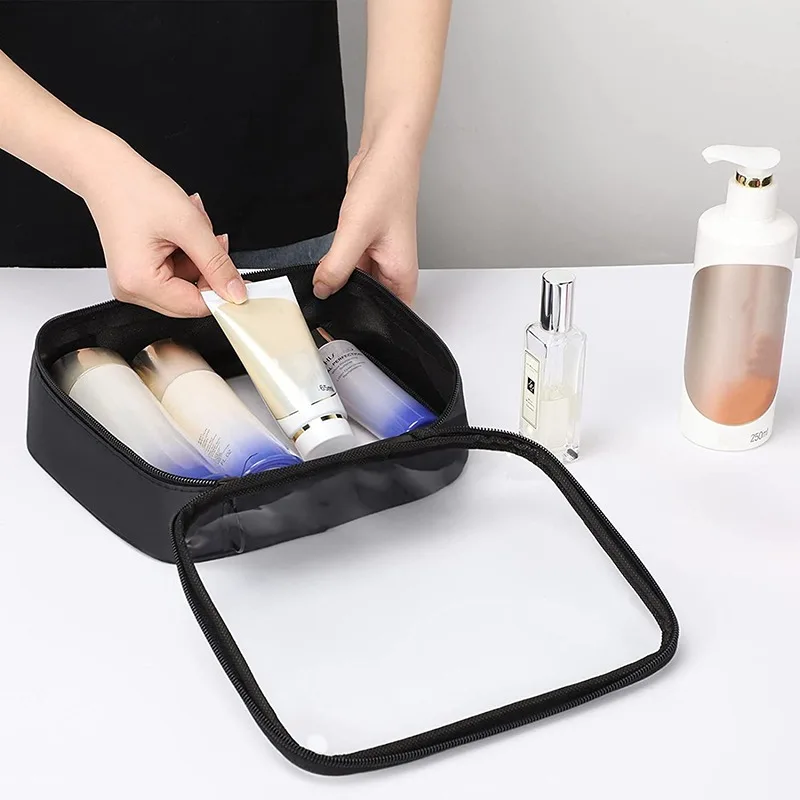 Portable Travel Wash Bag Female Transparent Waterproof Makeup Storage Pouch Large Capacity Cosmetic Organizer Beauty Women Case