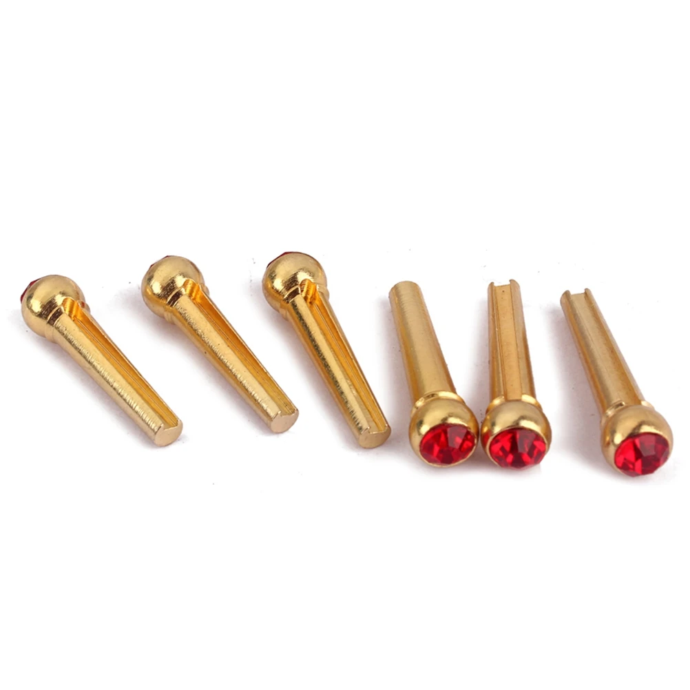 บรัสบริดจ์ รีด คริสตัล ดีไซน์สำหรับชุดเปลี่ยนอะไหล่กีตาร์อะคูสติก ทนทาน ใช้งานได้ยาวนาน วัสดุพรีเมียม พื้นผิวเรียบ