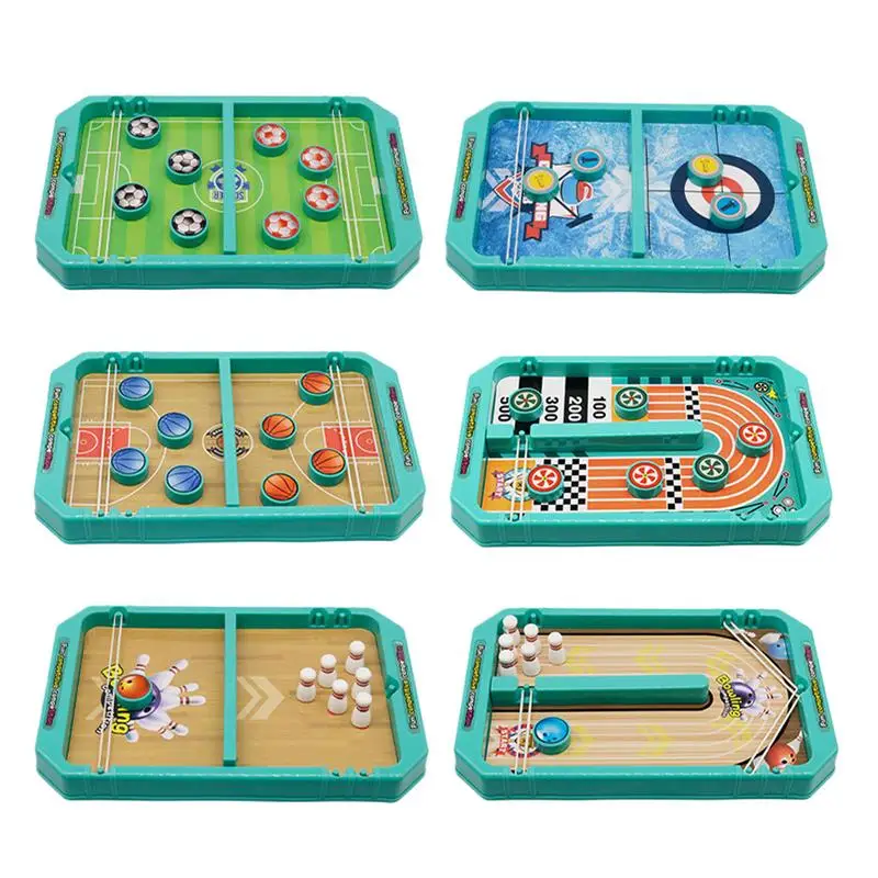 Sling Game Puck Game Toy Fast Sling Puck Bowling Game Desktop Two Player Battle Game Slingshot Board Game For Adults