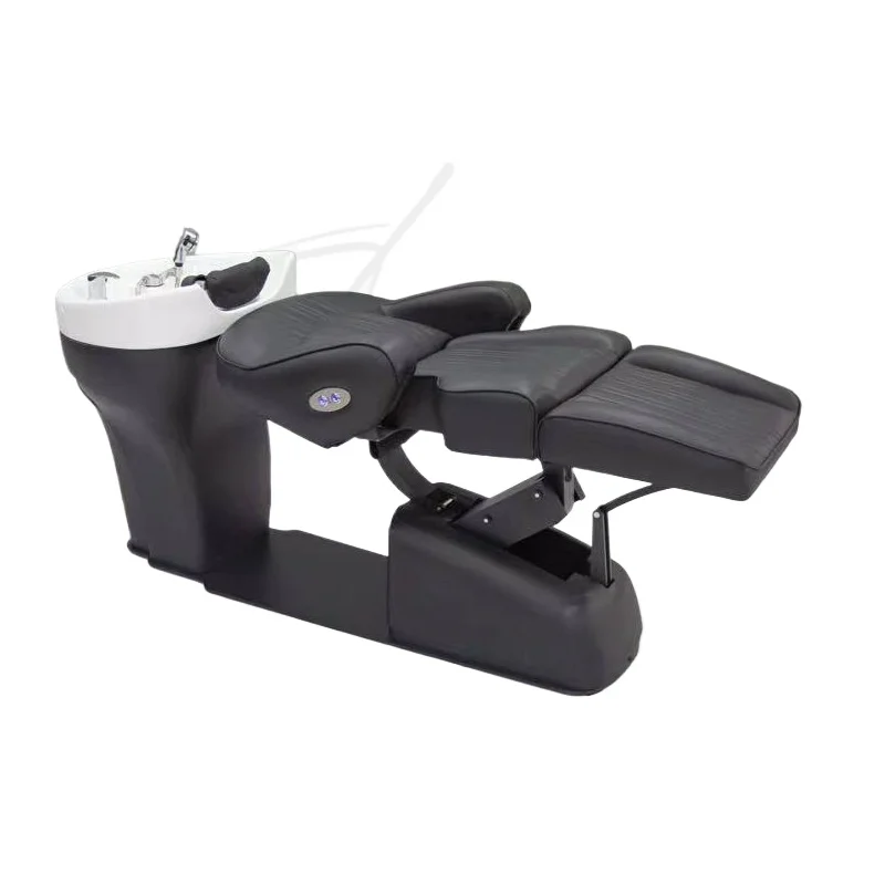 Washing Bed, Ceramic Basin, Semi Recumbent Japanese Style Hair Washing Bed, Head Care Hair Salon, and Hair Salon