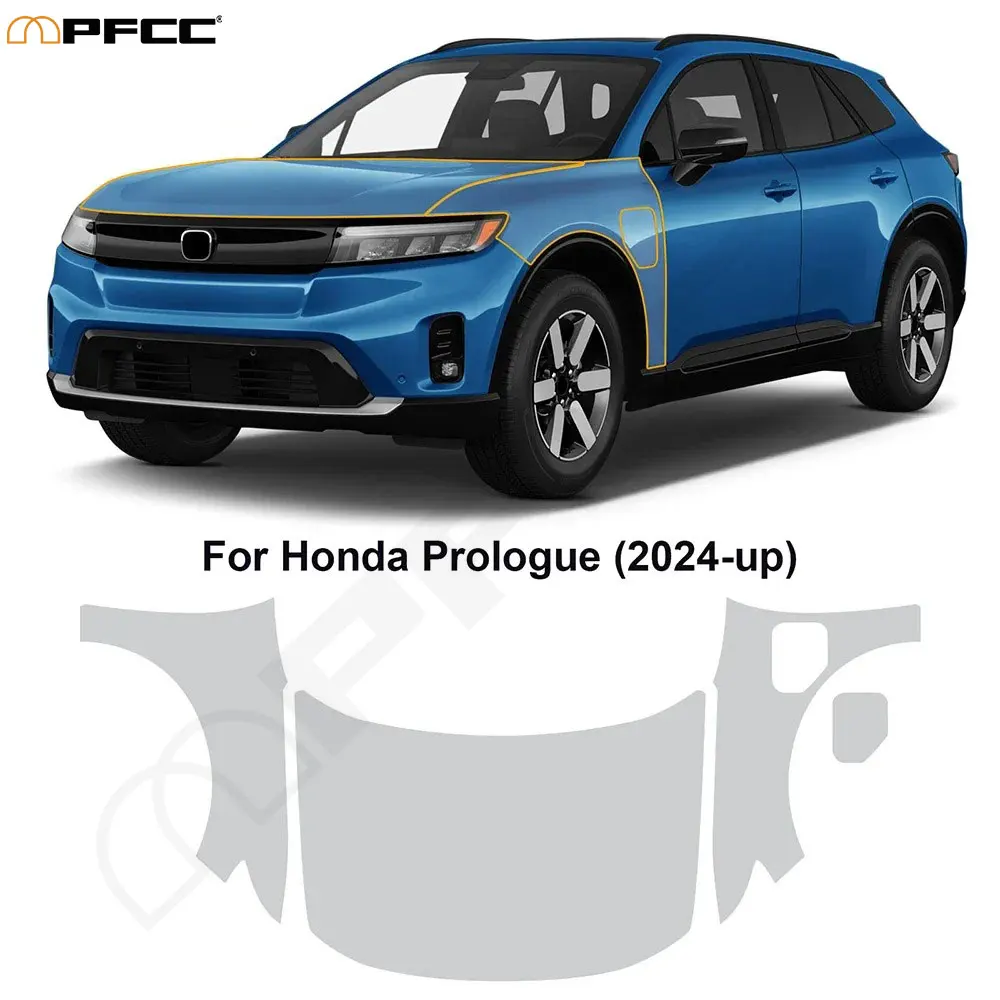 

Для Honda Prologue 2024 2025 прозрачная виниловая пленка из ТПУ PPF 8,5 мил, предварительно вырезанная защитная пленка для краски, полный автомобильный комплект, защита от царапин