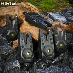 Hirisi Wireless Carp Fishing Alarm Set Waterproof Bite Alarm Indicator Carp Fishing Tackle 1+2 Set S7 Fishing Accessories