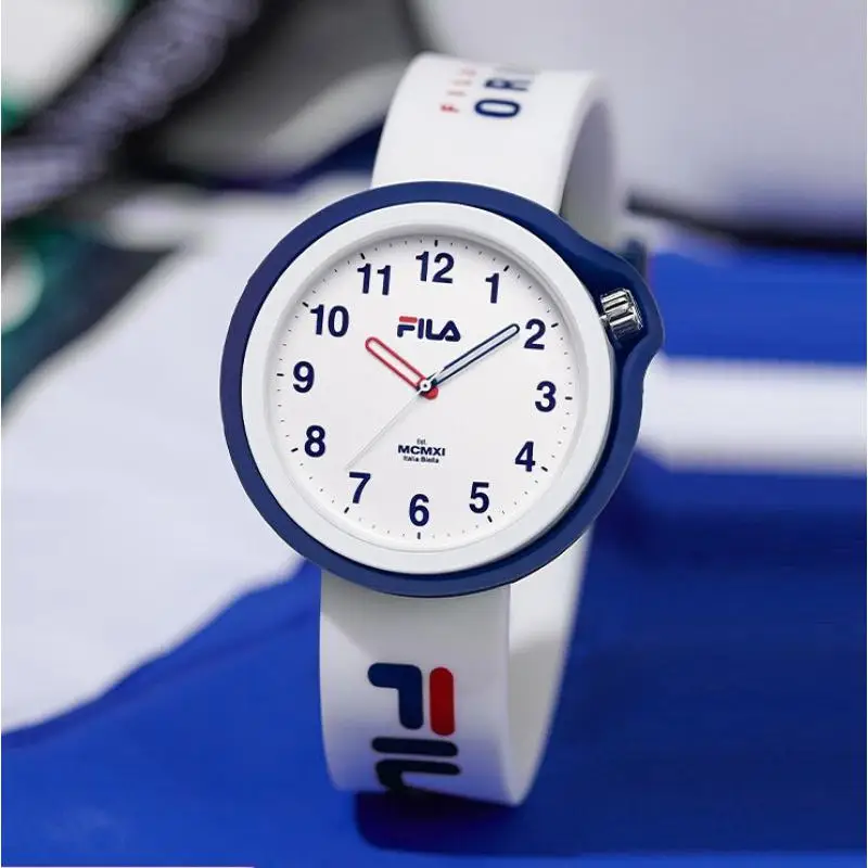 Italia Biella Fila For Womens Watch With Replaceable Case Cover Quartz Wristwatch Unisex Men Couple New Gift Clock Silicone Band