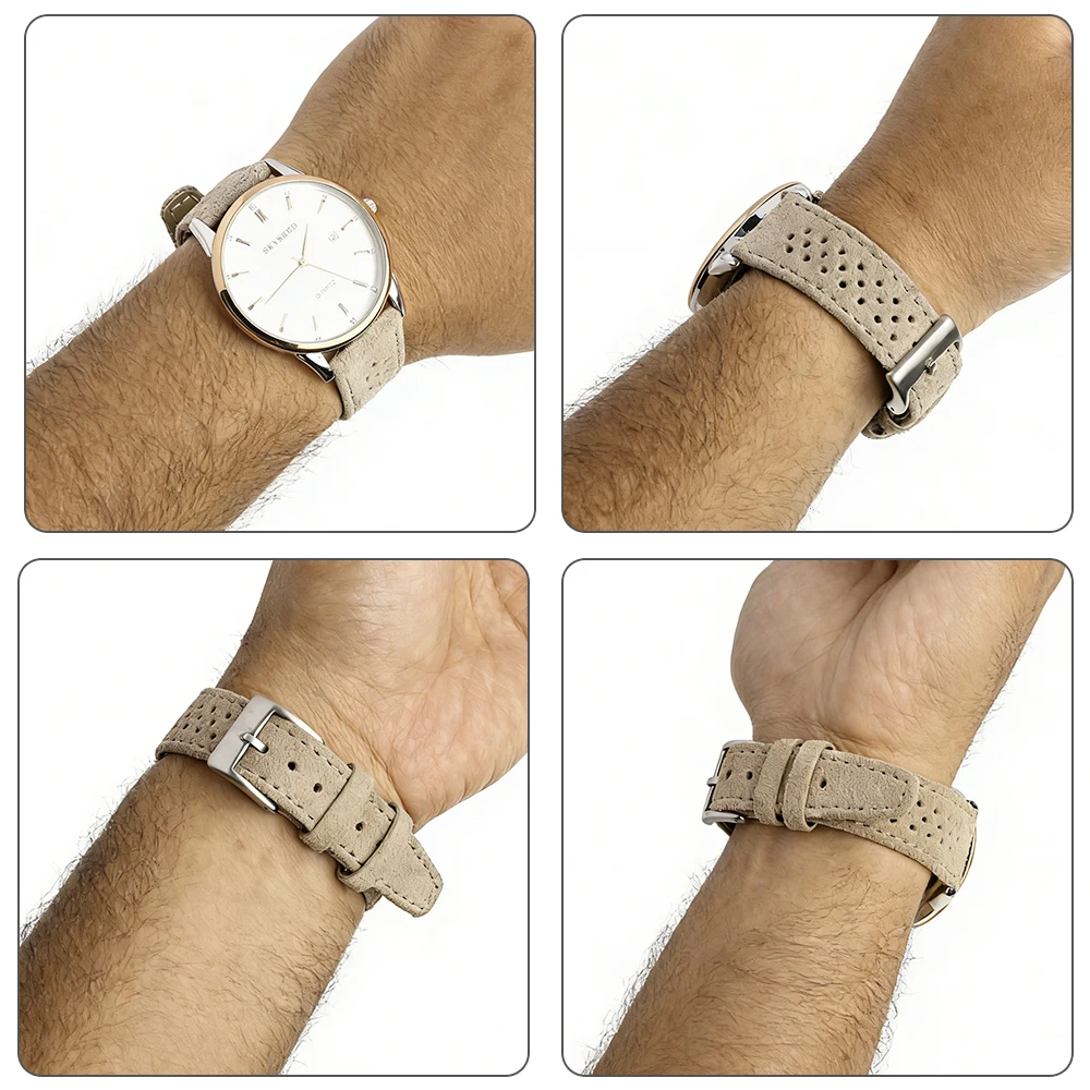 18mm 19mm 20mm 21mm Rally Raci - đánh giá và giá Suede Strap Watch