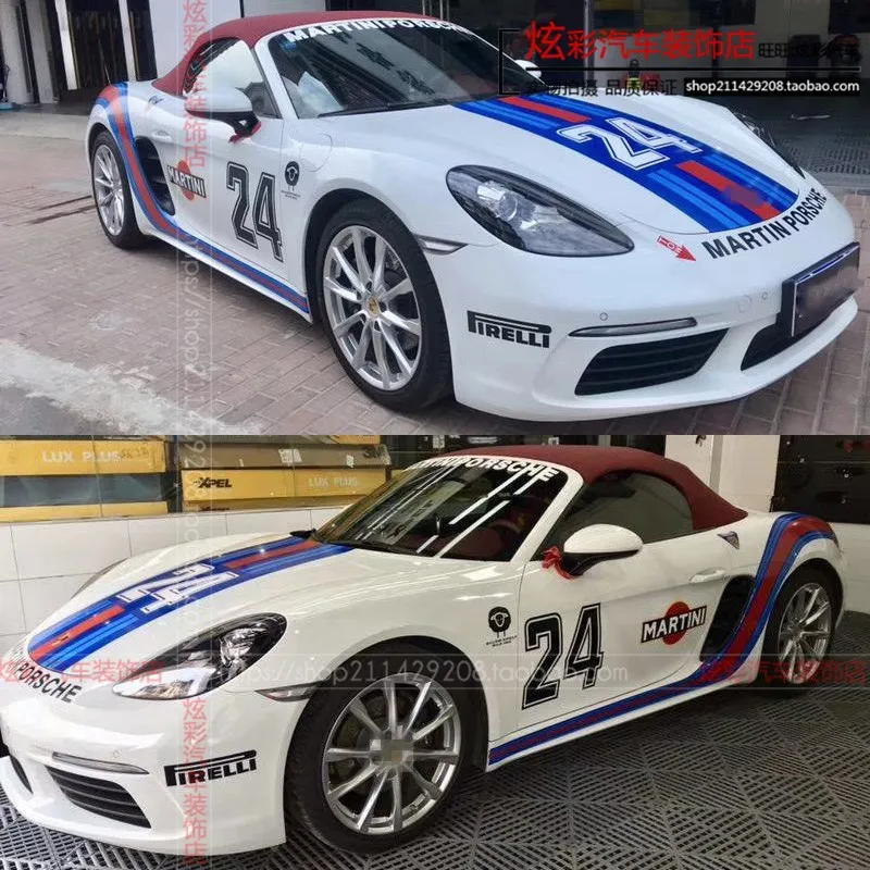 

New Car Stickers Body Custom Modification Sports Decor Vinyl Car Film Accessories FOR Porsche 718 911