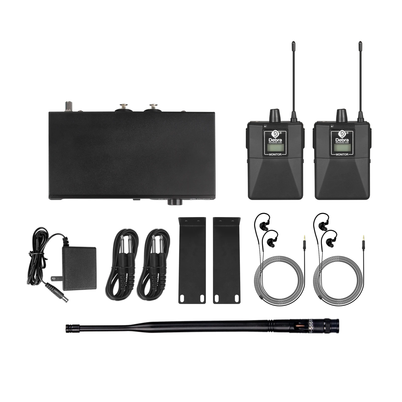 Debra ER-102 UHF In-Ear Drahtloses Monitoring-System mit Mehrfach-Sendern für Bühnenauftritte und Kirchen – Detail 17