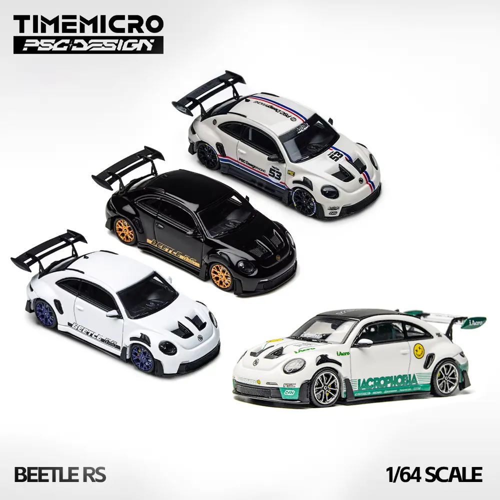 

TimeMicro×PSC 1:64 Beetle RS iAcro, совместный бренд Porsche Exhibition Edition, модель из сплава, орнамент
