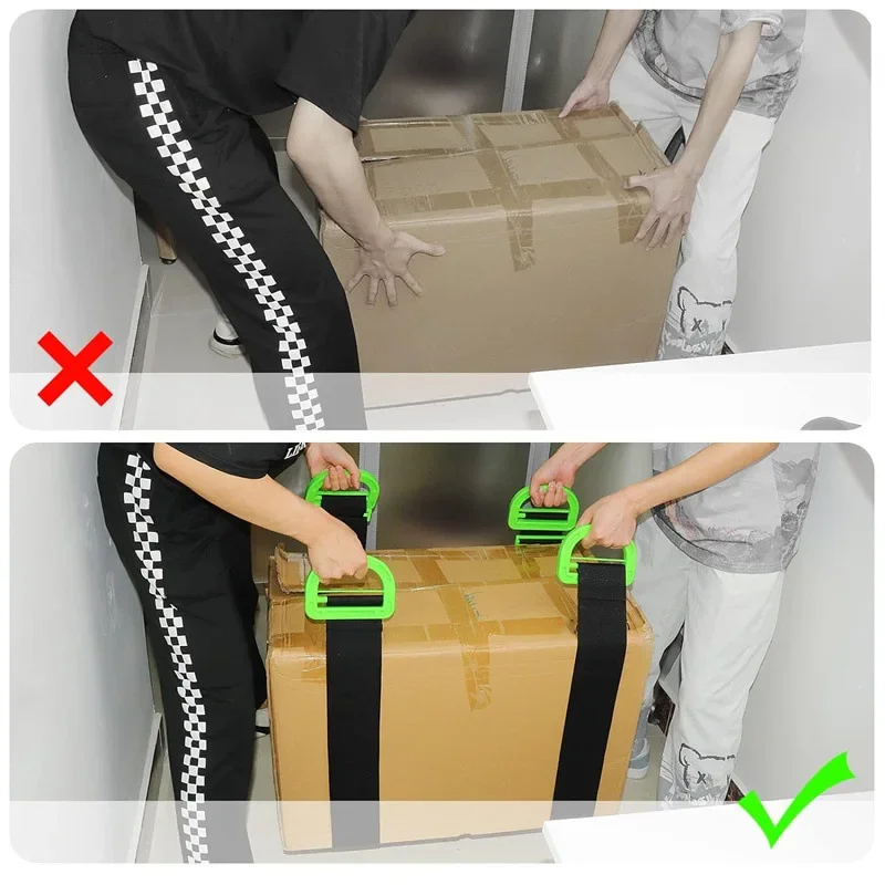 Adjustable Lifting Moving Straps heavy transport move tool Labor-saving Transport Belt moving furniture helper Shoulder Straps