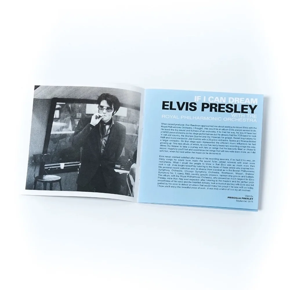 الفيس بريسلي أوركسترا الفيلهارمونية الملكية إذا كنت أستطيع حلم CD + كلمات الكتاب - سوني الكلاسيكية الخالدة البوب والانصهار الكلاسيكي