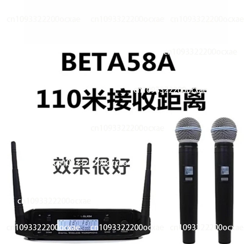 

GLXD4 Wireless Microphone 1-to-2 U-band Microphone Stage FM Performance Wireless Microphone