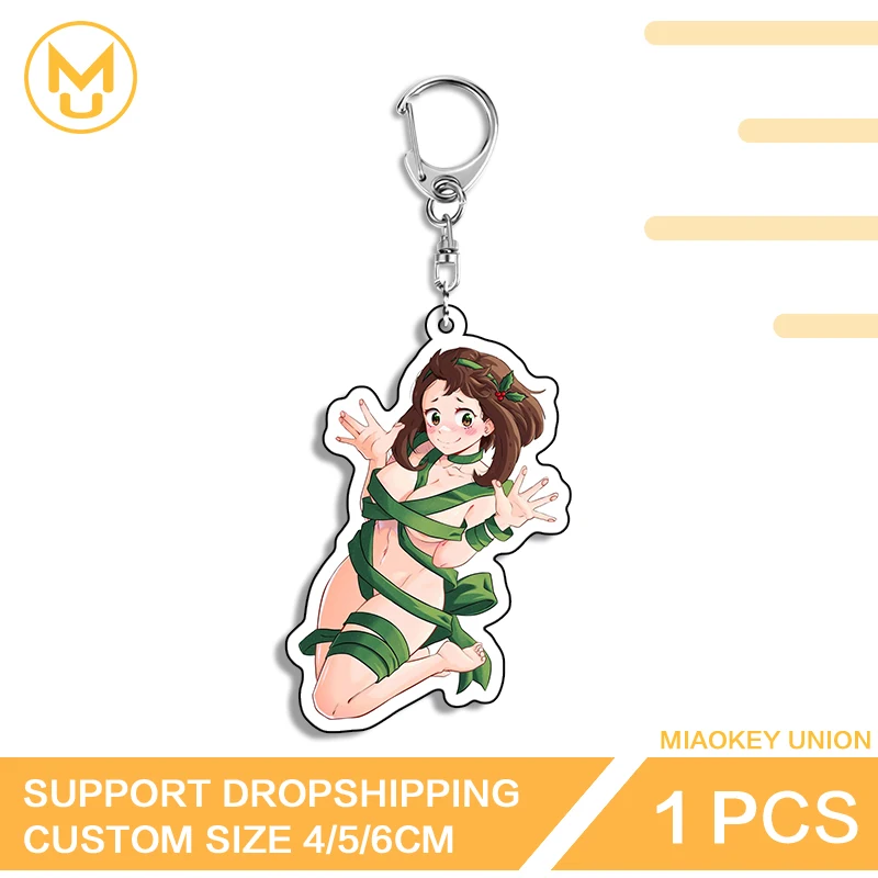 مغرية ملزمة Uraraka Ochako مزدوجة الوجهين كيرينغ الساخن بيع خفيفة الوزن ازياء الدعائم مجوهرات فريدة DIY الديكور