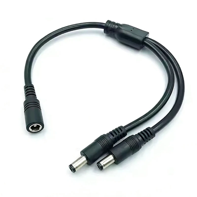 1PC DC 5.5mm*2.1mm 1 To 2 Connector Male To Female Plug DC Power Splitter Cable CCTV LED Strip Light Power Supply Adapter view 4